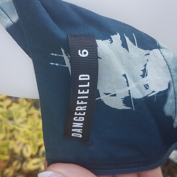 Dangerfield Ghost Ships A-line Cotton Dress - Picture 4 of 4